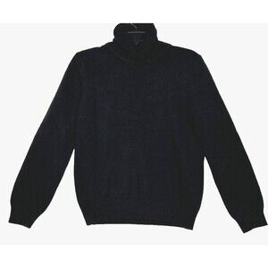Lauren Ralph Lauren Black Cashmere Merino Wool Womens XL Sweater Mock Neck